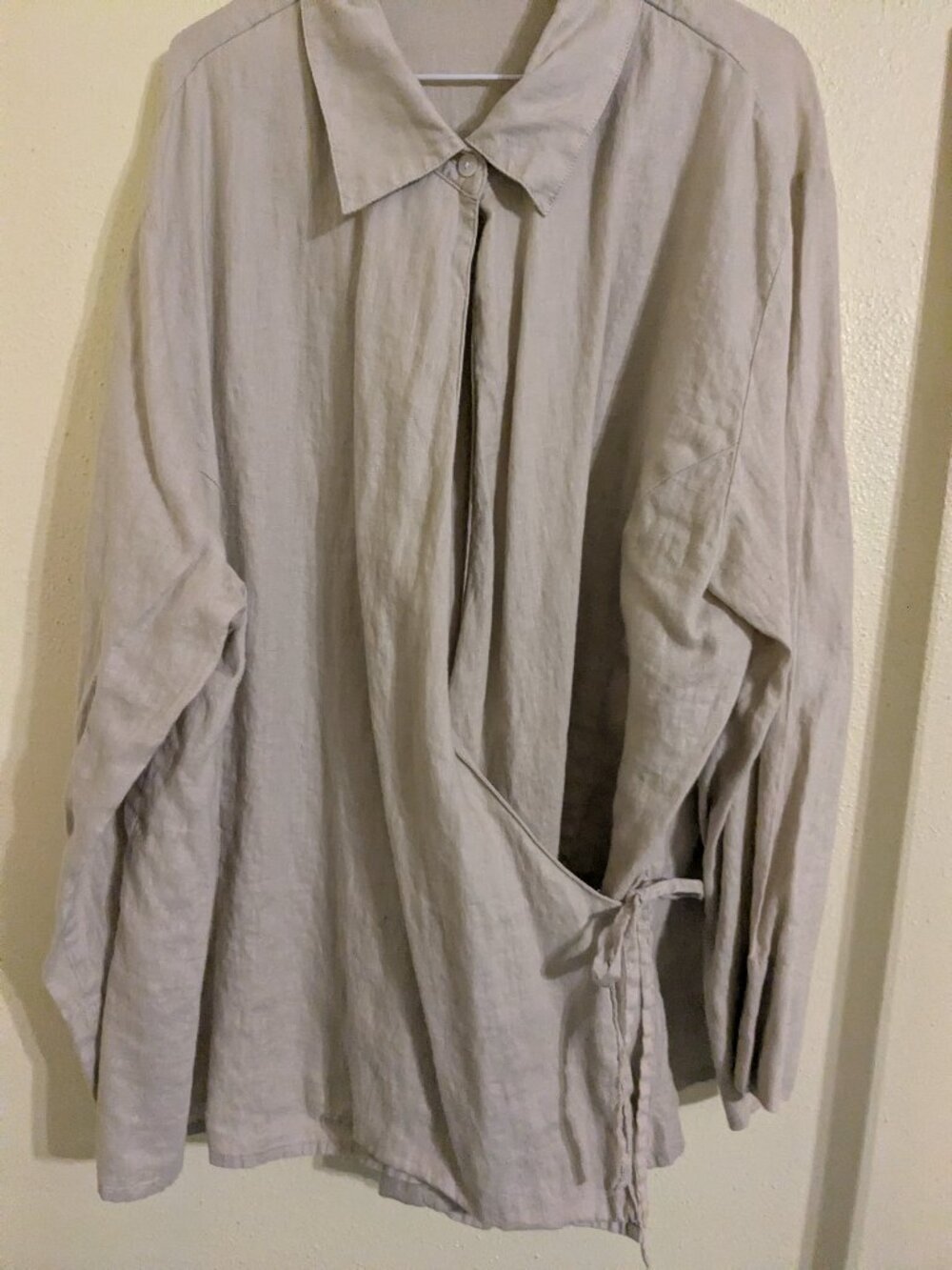 Cute wrap shirt.